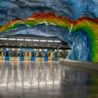 Impression aus der Stockholmer Metro © Konrad Sonnemann